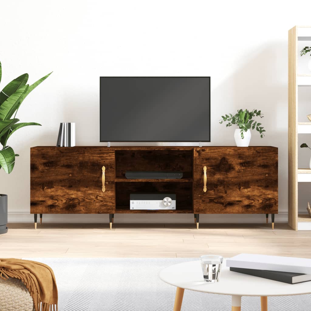 Έπιπλο Τηλεόρασης Καπνιστή Δρυς 150x30x50 εκ. Επεξ. Ξύλο - Pakobazaar
