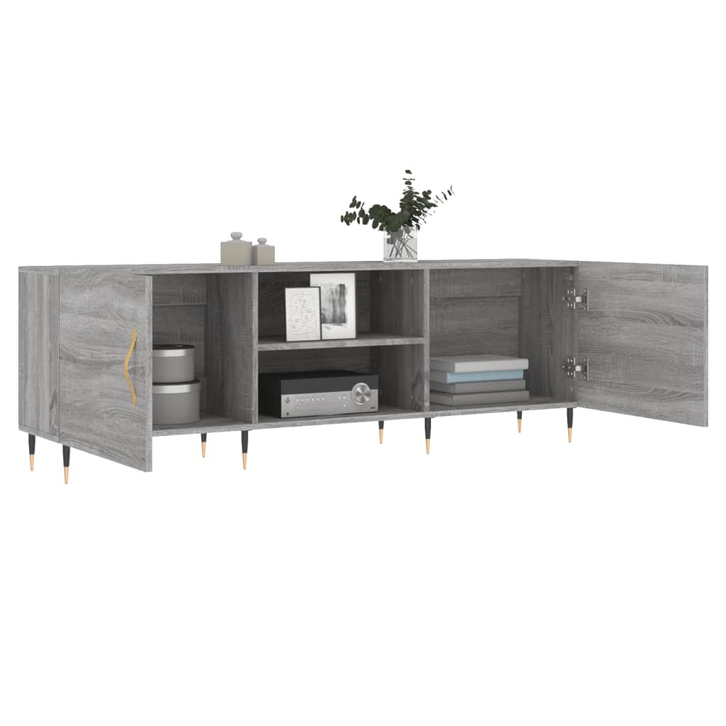 Έπιπλο Τηλεόρασης Γκρι Sonoma 150x30x50 εκ. από Επεξεργ. Ξύλο - Pakobazaar