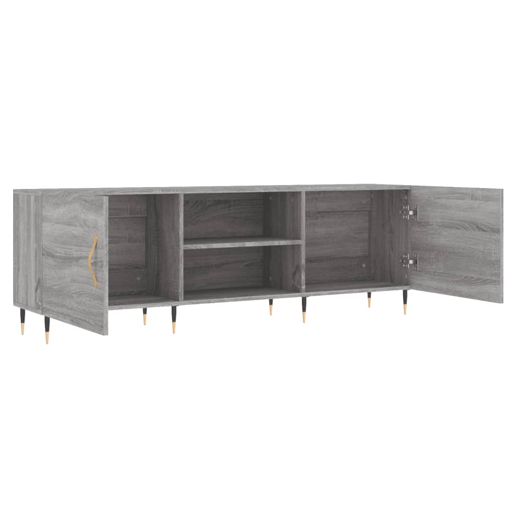 Έπιπλο Τηλεόρασης Γκρι Sonoma 150x30x50 εκ. από Επεξεργ. Ξύλο - Pakobazaar