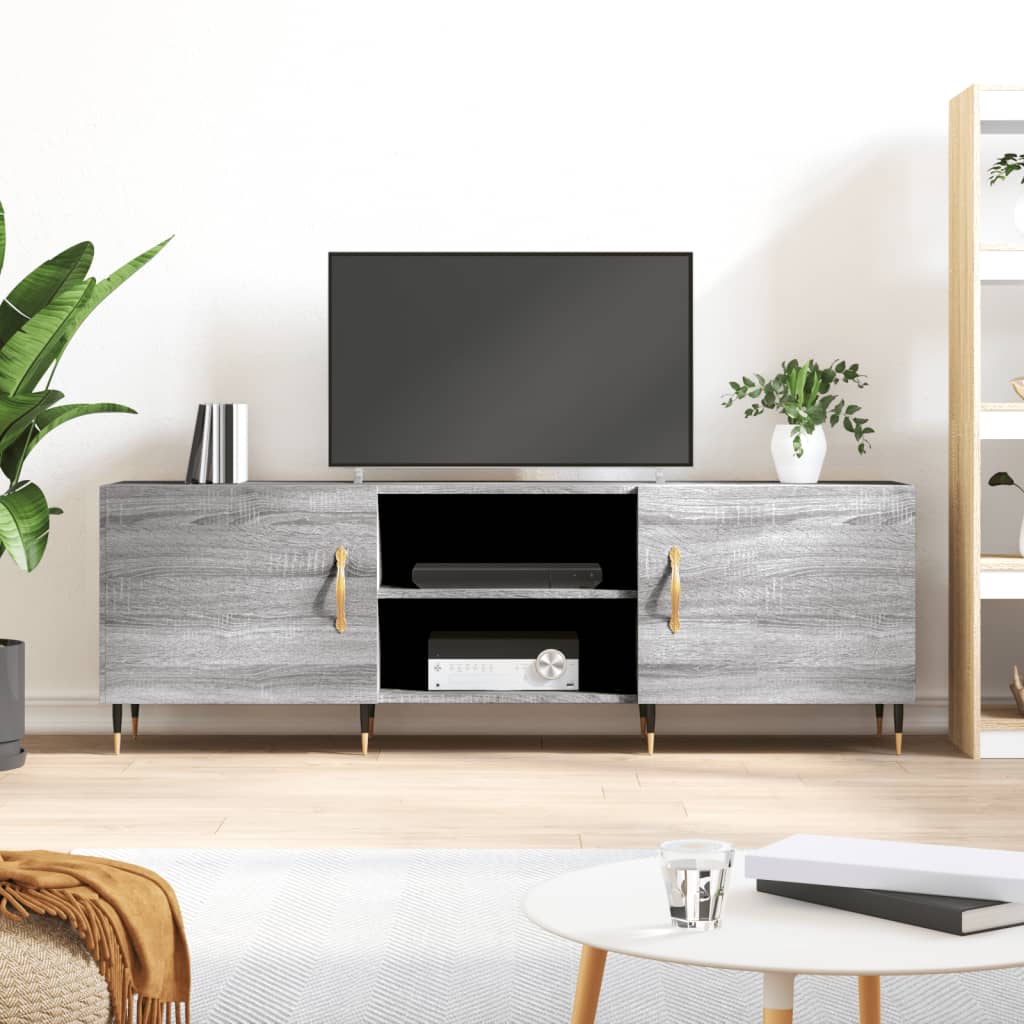 Έπιπλο Τηλεόρασης Γκρι Sonoma 150x30x50 εκ. από Επεξεργ. Ξύλο - Pakobazaar