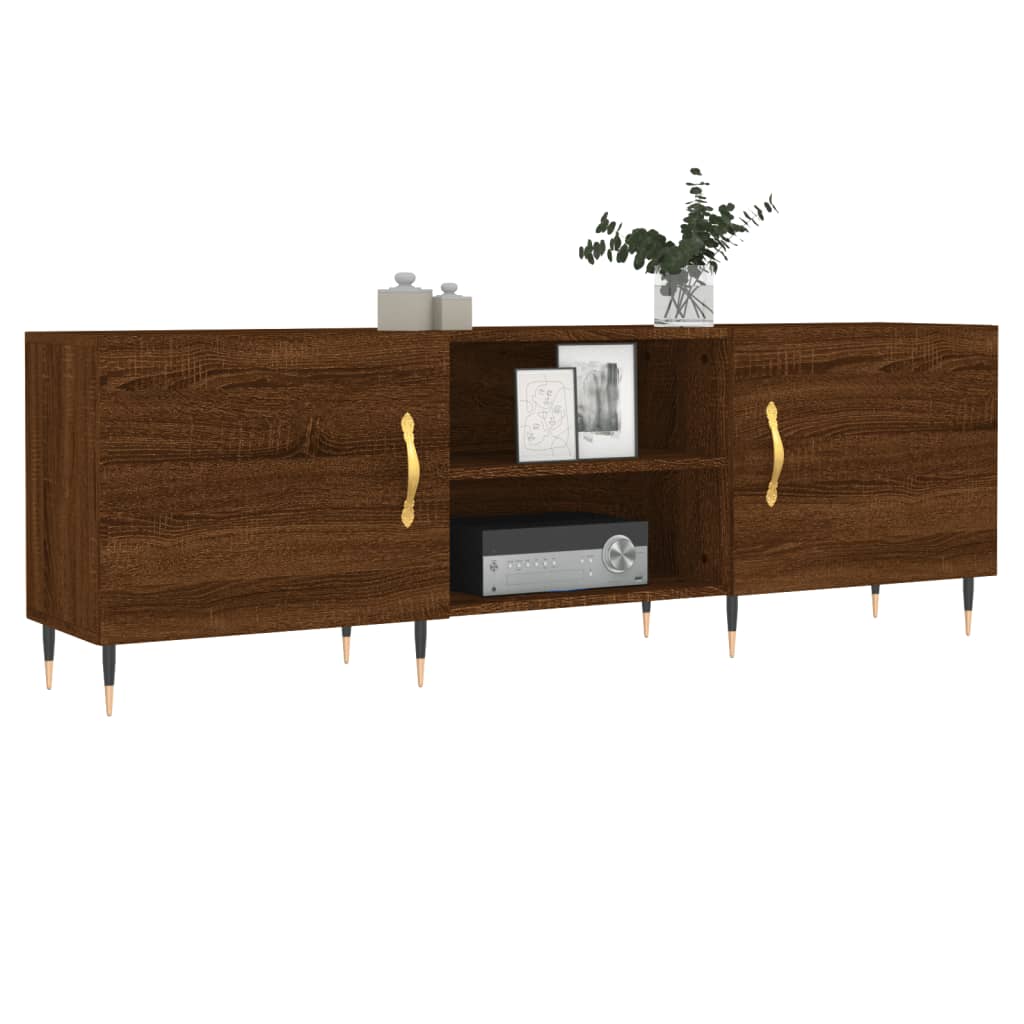 Έπιπλο Τηλεόρασης Καφέ Δρυς 150x30x50 εκ. Επεξ. Ξύλο