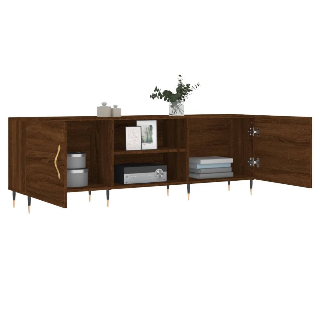 Έπιπλο Τηλεόρασης Καφέ Δρυς 150x30x50 εκ. Επεξ. Ξύλο