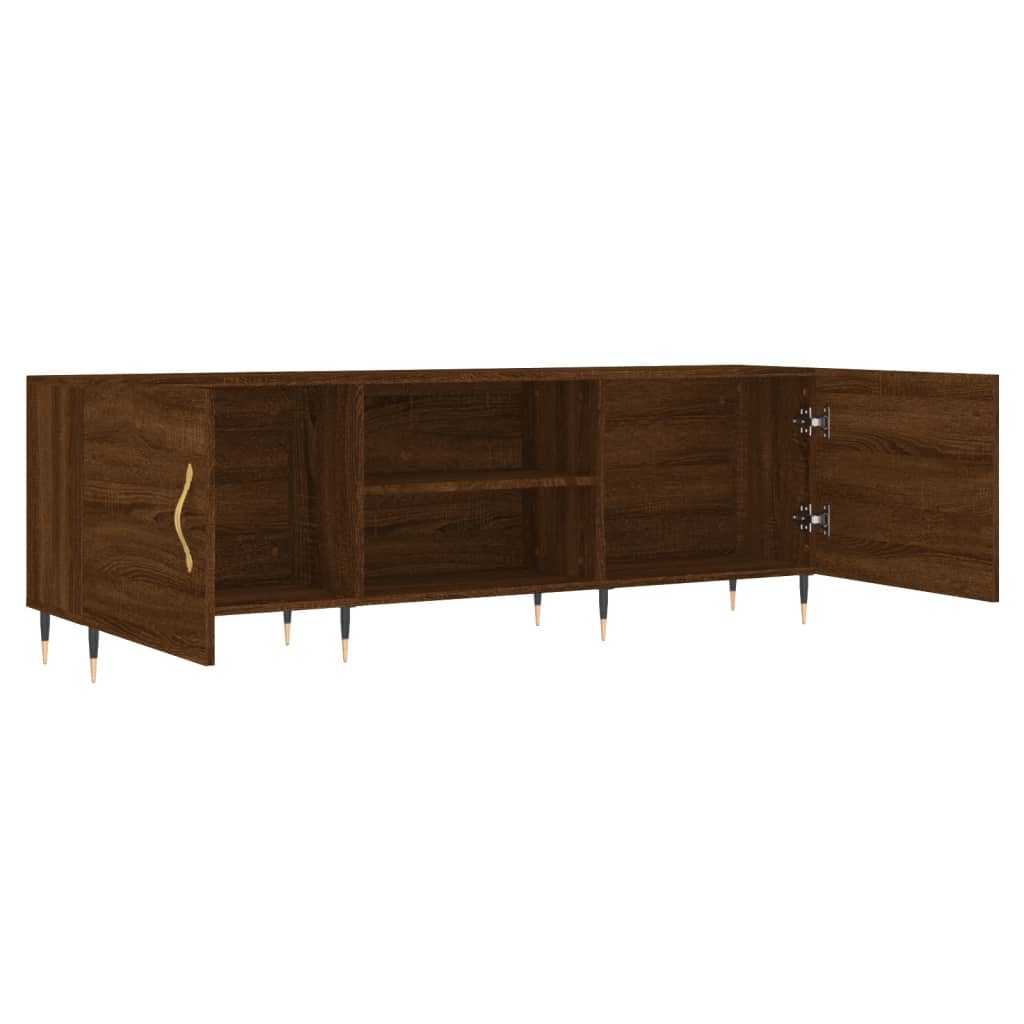 Έπιπλο Τηλεόρασης Καφέ Δρυς 150x30x50 εκ. Επεξ. Ξύλο