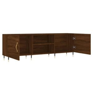 Έπιπλο Τηλεόρασης Καφέ Δρυς 150x30x50 εκ. Επεξ. Ξύλο