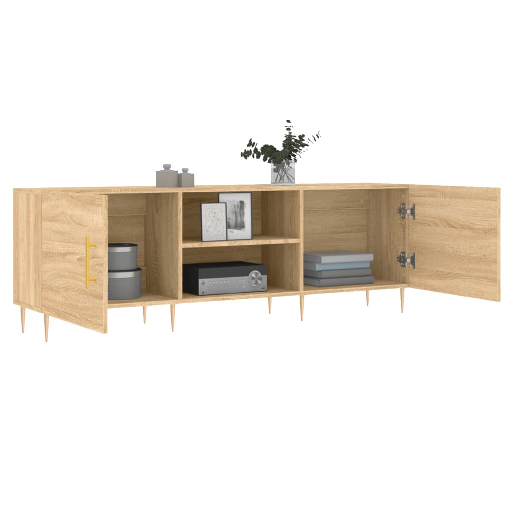 Έπιπλο Τηλεόρασης Sonoma Δρυς 150x30x50 εκ. Επεξεργασμένο Ξύλο - Pakobazaar