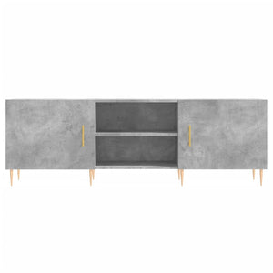 Έπιπλο Τηλεόρασης Γκρι Σκυροδέματος 150x30x50 εκ. Επεξ. Ξύλο