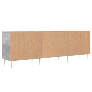 Έπιπλο Τηλεόρασης Γκρι Σκυροδέματος 150x30x50 εκ. Επεξ. Ξύλο