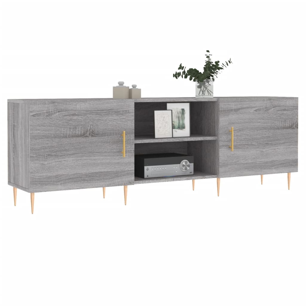 Έπιπλο Τηλεόρασης Γκρι Sonoma 150x30x50 εκ. από Επεξεργ. Ξύλο
