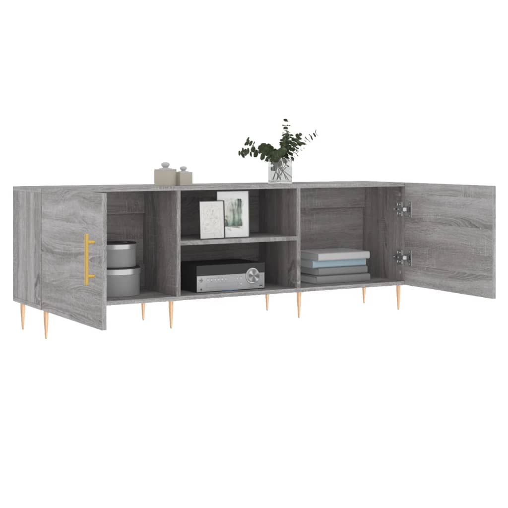 Έπιπλο Τηλεόρασης Γκρι Sonoma 150x30x50 εκ. από Επεξεργ. Ξύλο
