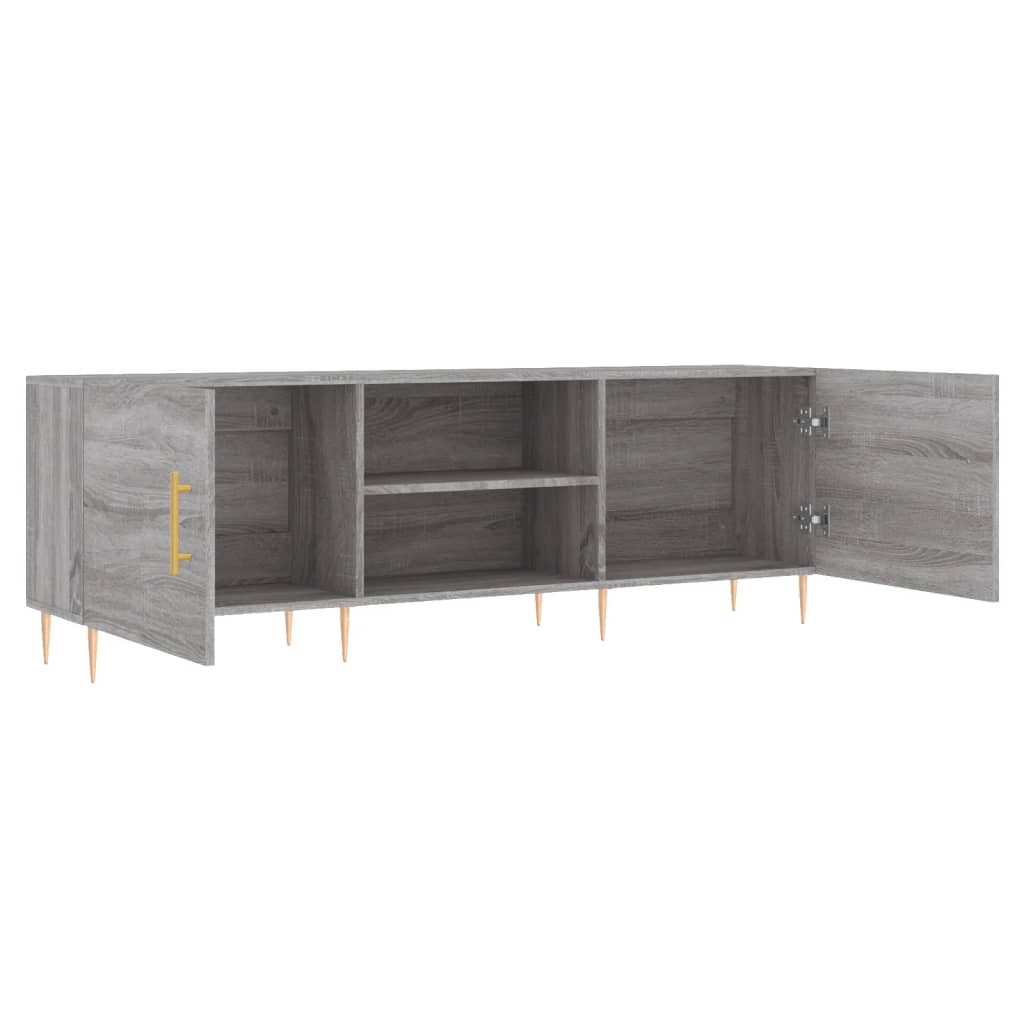Έπιπλο Τηλεόρασης Γκρι Sonoma 150x30x50 εκ. από Επεξεργ. Ξύλο