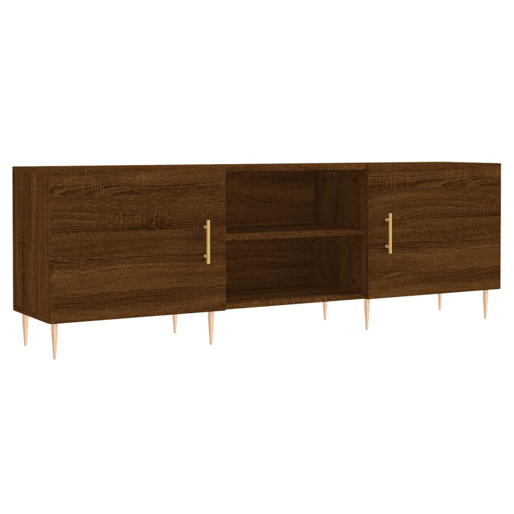 Έπιπλο Τηλεόρασης Καφέ Δρυς 150x30x50 εκ. Επεξ. Ξύλο