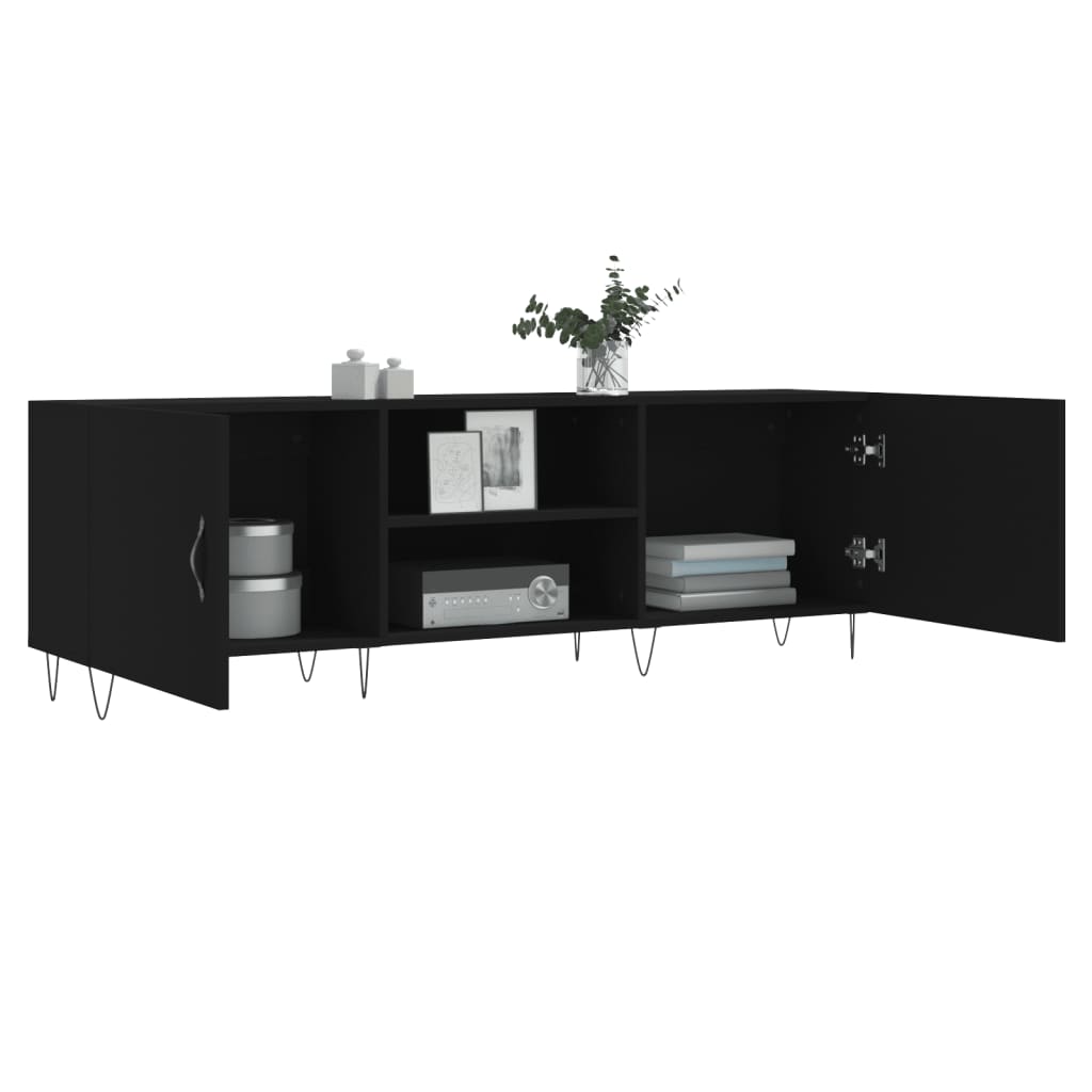 Έπιπλο Τηλεόρασης Μαύρο 150x30x50 εκ. Επεξεργασμένο Ξύλο