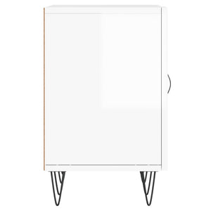 Έπιπλο Τηλεόρασης Γυαλ. Λευκό150x30x50εκ.Επεξεργασμένο Ξύλο