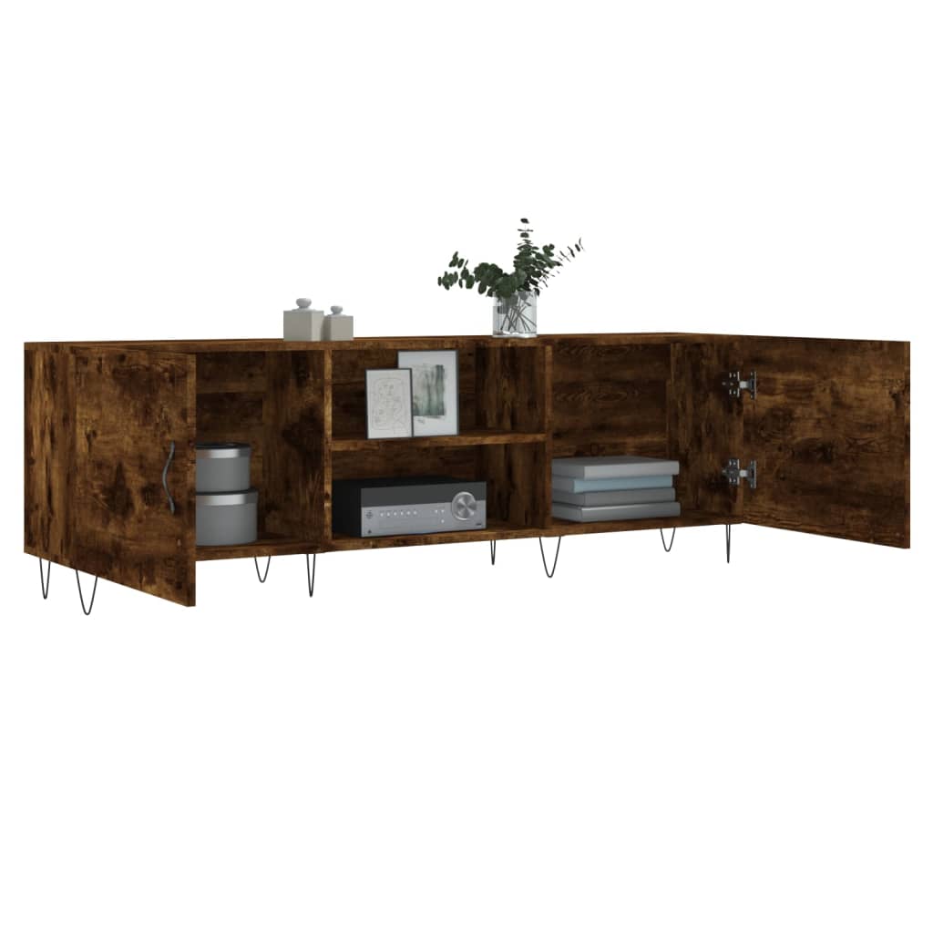 Έπιπλο Τηλεόρασης Καπνιστή Δρυς 150x30x50 εκ. Επεξ. Ξύλο