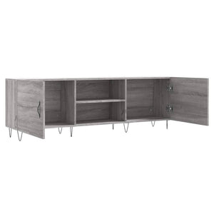 Έπιπλο Τηλεόρασης Γκρι Sonoma 150x30x50 εκ. από Επεξεργ. Ξύλο