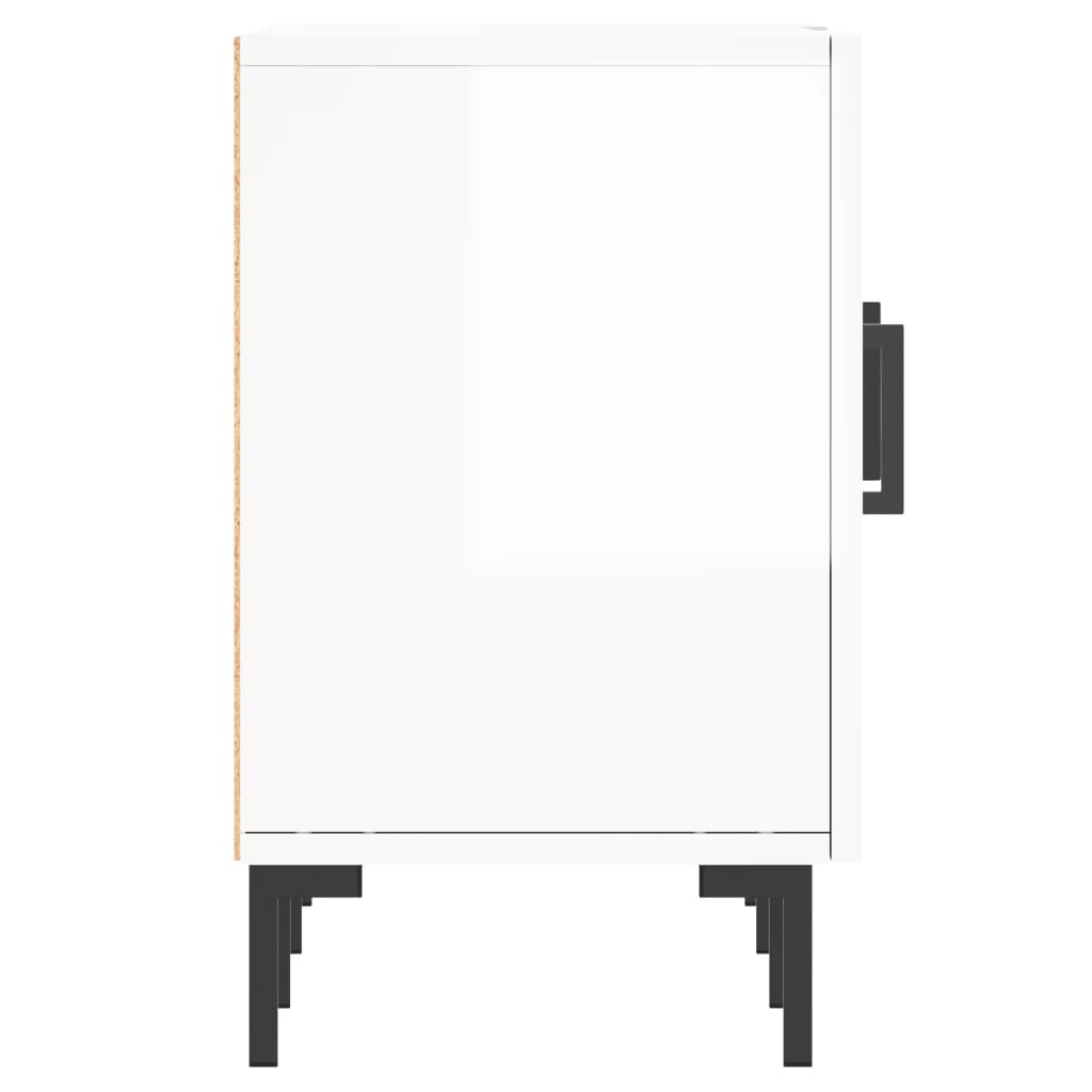 Έπιπλο Τηλεόρασης Γυαλ. Λευκό150x30x50εκ.Επεξεργασμένο Ξύλο