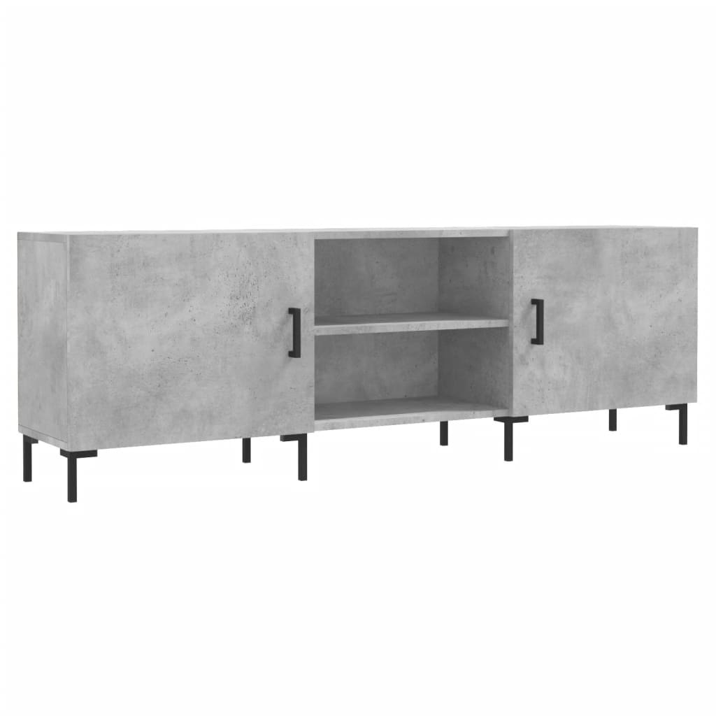 Έπιπλο Τηλεόρασης Γκρι Σκυροδέματος 150x30x50 εκ. Επεξ. Ξύλο - Pakobazaar