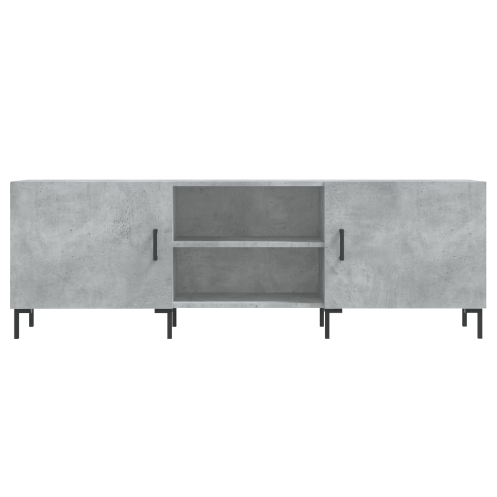 Έπιπλο Τηλεόρασης Γκρι Σκυροδέματος 150x30x50 εκ. Επεξ. Ξύλο - Pakobazaar