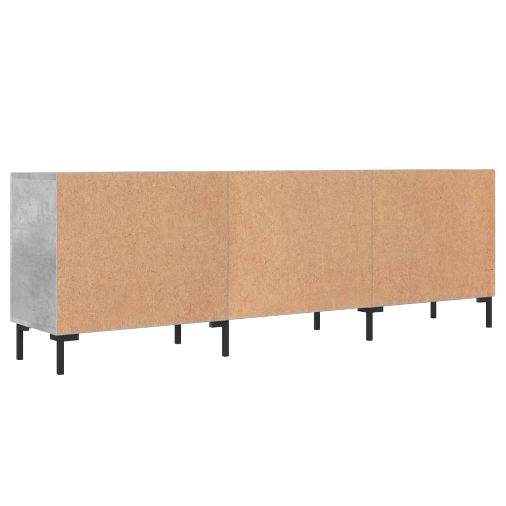 Έπιπλο Τηλεόρασης Γκρι Σκυροδέματος 150x30x50 εκ. Επεξ. Ξύλο - Pakobazaar