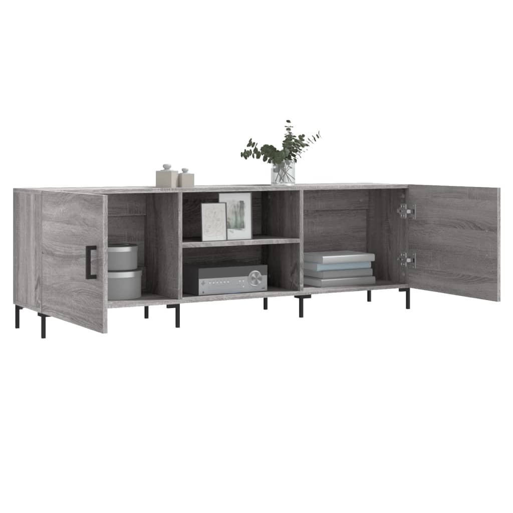 Έπιπλο Τηλεόρασης Γκρι Sonoma 150x30x50 εκ. από Επεξεργ. Ξύλο