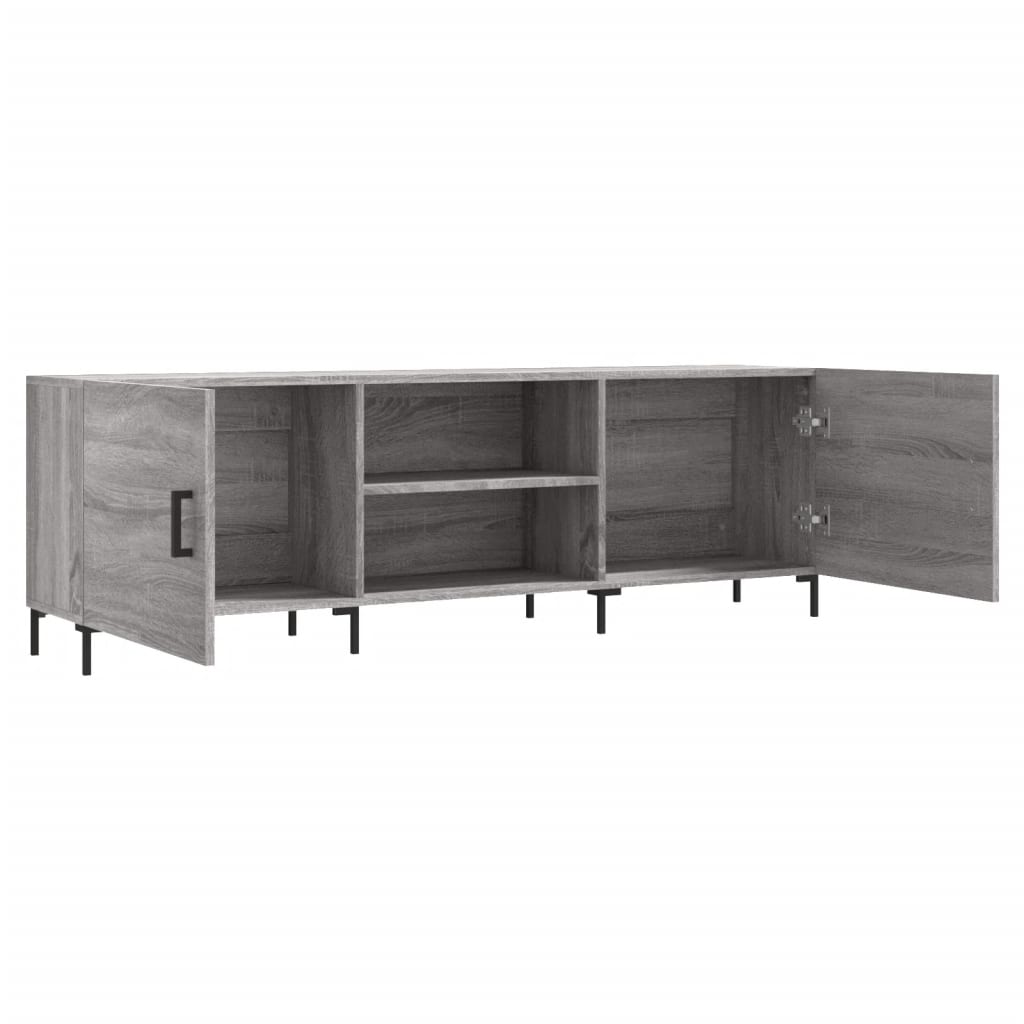 Έπιπλο Τηλεόρασης Γκρι Sonoma 150x30x50 εκ. από Επεξεργ. Ξύλο