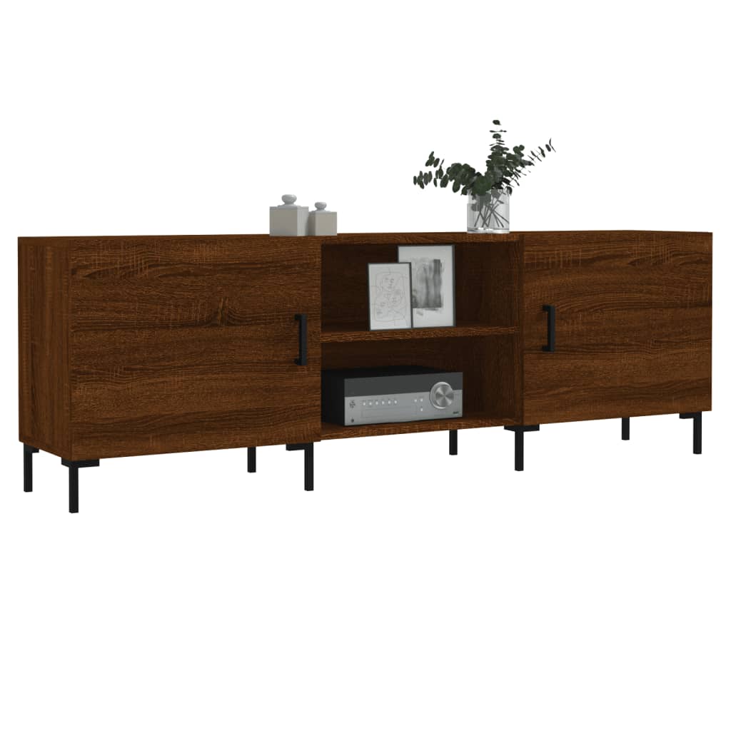 Έπιπλο Τηλεόρασης Καφέ Δρυς 150x30x50 εκ. Επεξ. Ξύλο