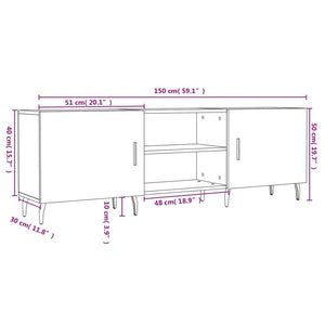 Έπιπλο Τηλεόρασης Sonoma Δρυς 150x30x50 εκ. Επεξεργασμένο Ξύλο