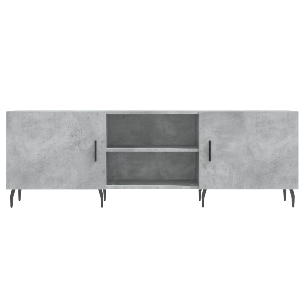Έπιπλο Τηλεόρασης Γκρι Σκυροδέματος 150x30x50 εκ. Επεξ. Ξύλο