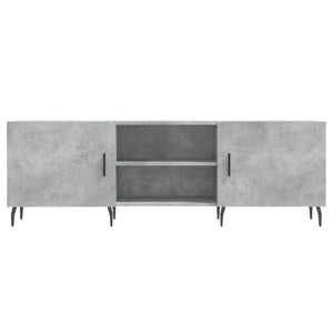 Έπιπλο Τηλεόρασης Γκρι Σκυροδέματος 150x30x50 εκ. Επεξ. Ξύλο