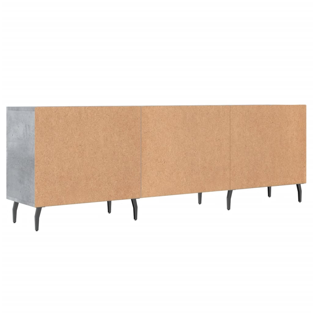 Έπιπλο Τηλεόρασης Γκρι Σκυροδέματος 150x30x50 εκ. Επεξ. Ξύλο