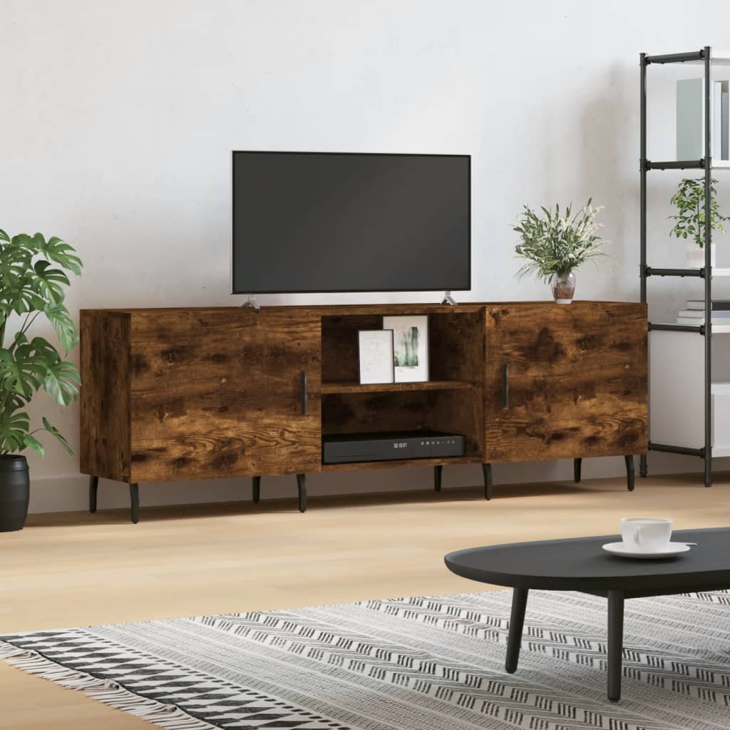 Έπιπλο Τηλεόρασης Καπνιστή Δρυς 150x30x50 εκ. Επεξ. Ξύλο