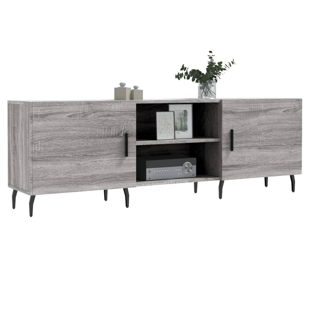 Έπιπλο Τηλεόρασης Γκρι Sonoma 150x30x50 εκ. από Επεξεργ. Ξύλο