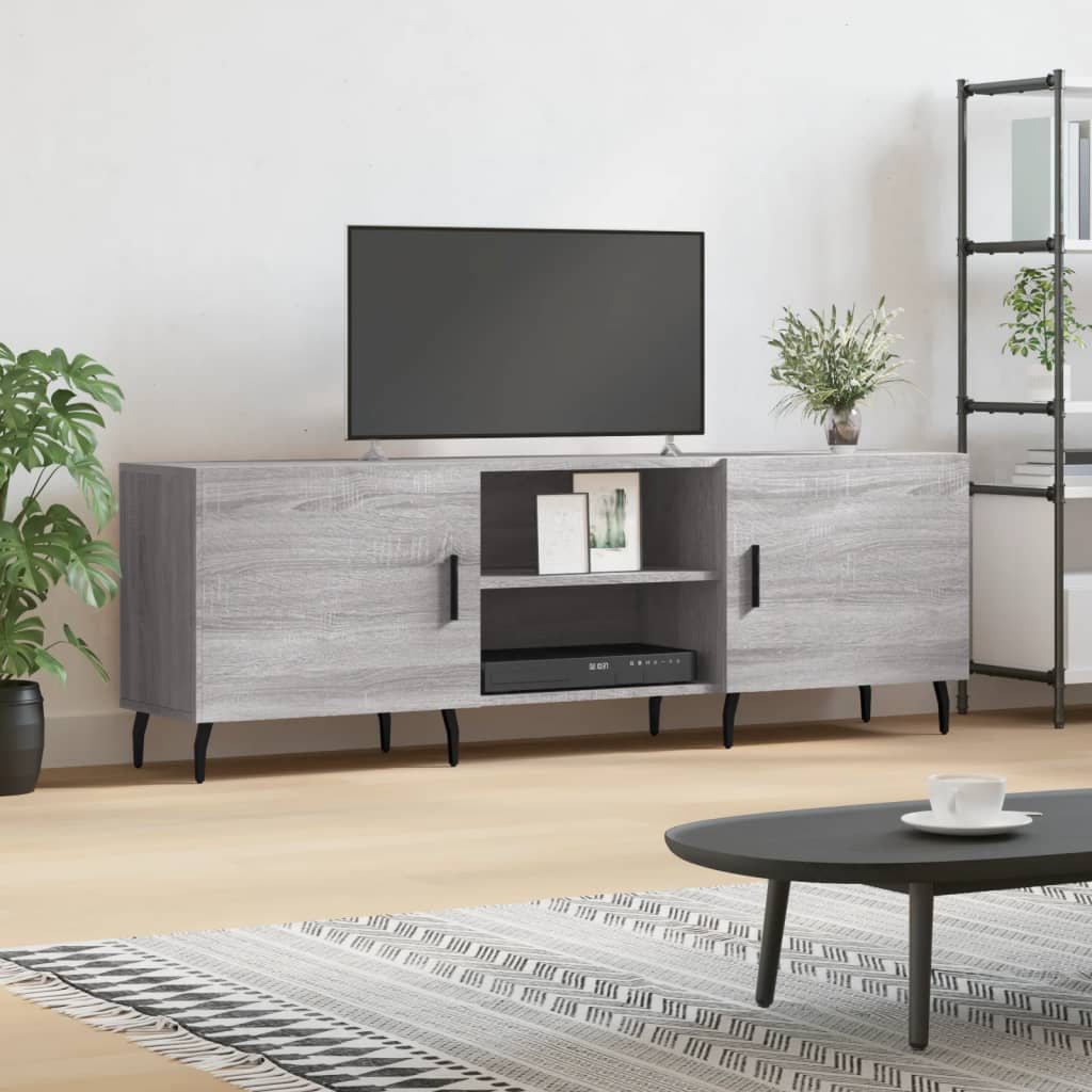 Έπιπλο Τηλεόρασης Γκρι Sonoma 150x30x50 εκ. από Επεξεργ. Ξύλο