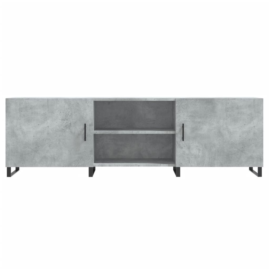 Έπιπλο Τηλεόρασης Γκρι Σκυροδέματος 150x30x50 εκ. Επεξ. Ξύλο - Pakobazaar