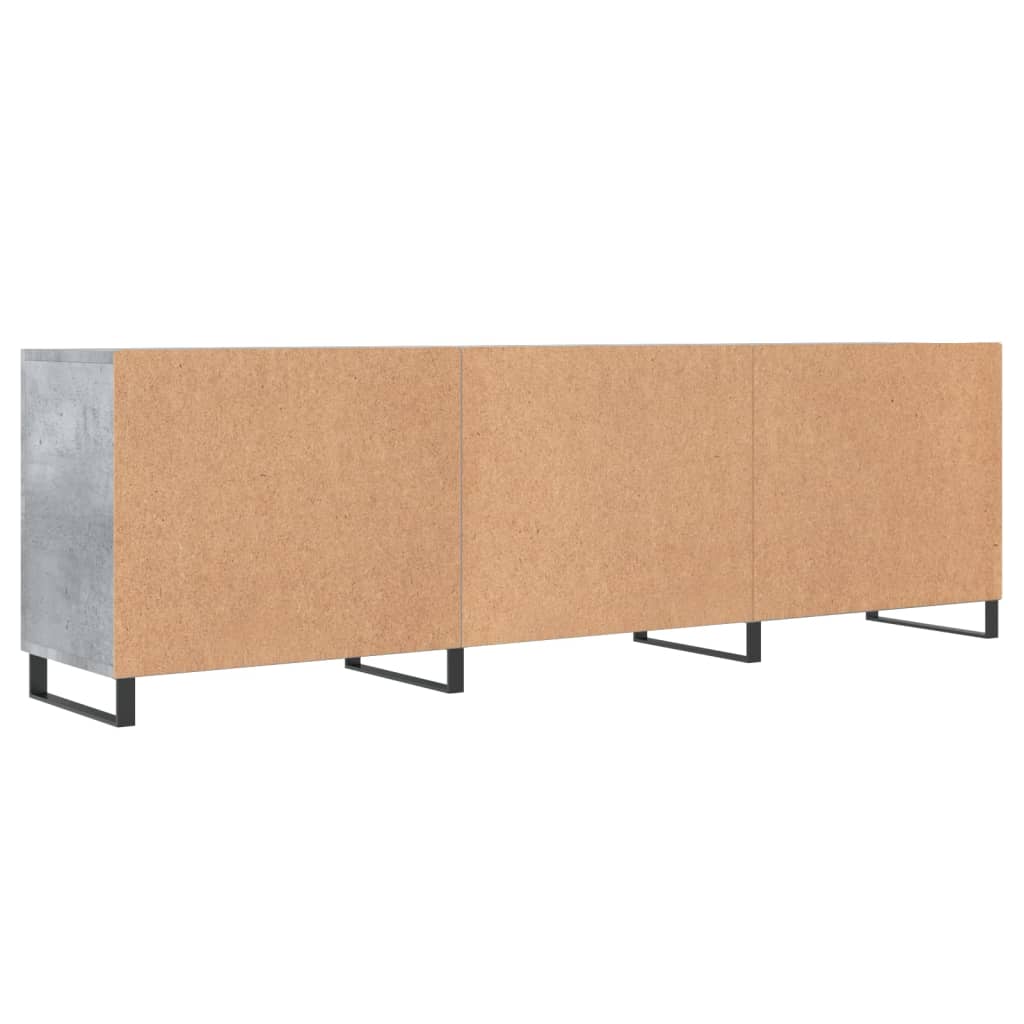 Έπιπλο Τηλεόρασης Γκρι Σκυροδέματος 150x30x50 εκ. Επεξ. Ξύλο - Pakobazaar
