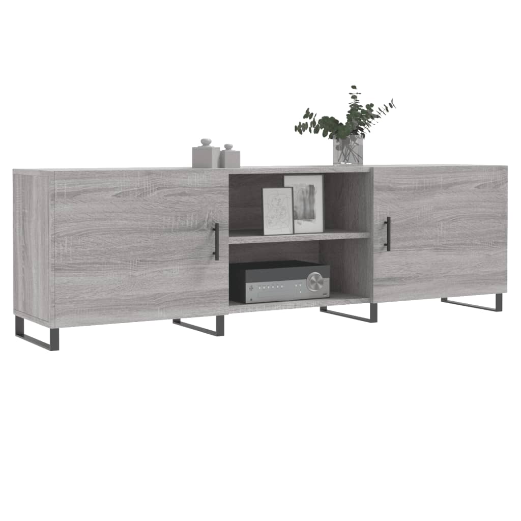 Έπιπλο Τηλεόρασης Γκρι Sonoma 150x30x50 εκ. από Επεξεργ. Ξύλο