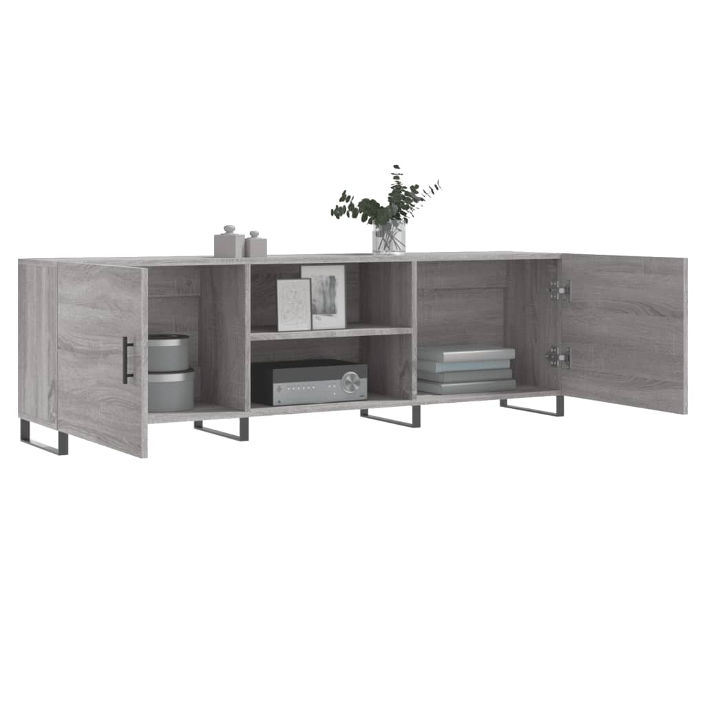 Έπιπλο Τηλεόρασης Γκρι Sonoma 150x30x50 εκ. από Επεξεργ. Ξύλο