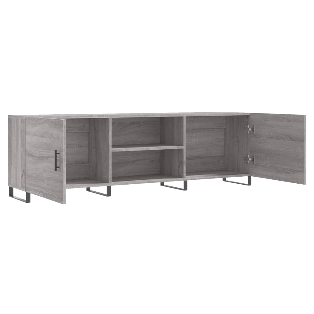 Έπιπλο Τηλεόρασης Γκρι Sonoma 150x30x50 εκ. από Επεξεργ. Ξύλο