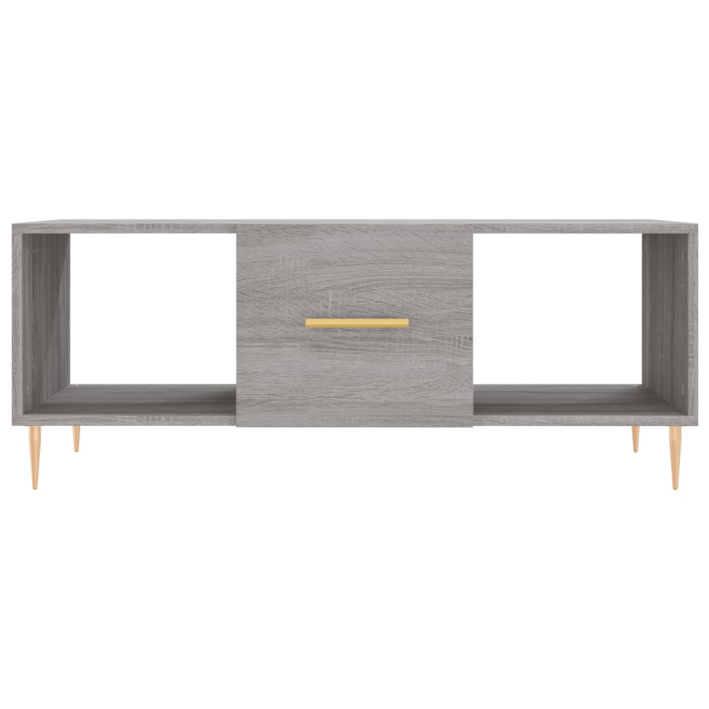 Τραπεζάκι Σαλονιού Γκρι Sonoma 102x50x40 εκ. Επεξεργασμένο Ξύλο - Pakobazaar
