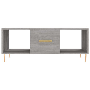 Τραπεζάκι Σαλονιού Γκρι Sonoma 102x50x40 εκ. Επεξεργασμένο Ξύλο - Pakobazaar