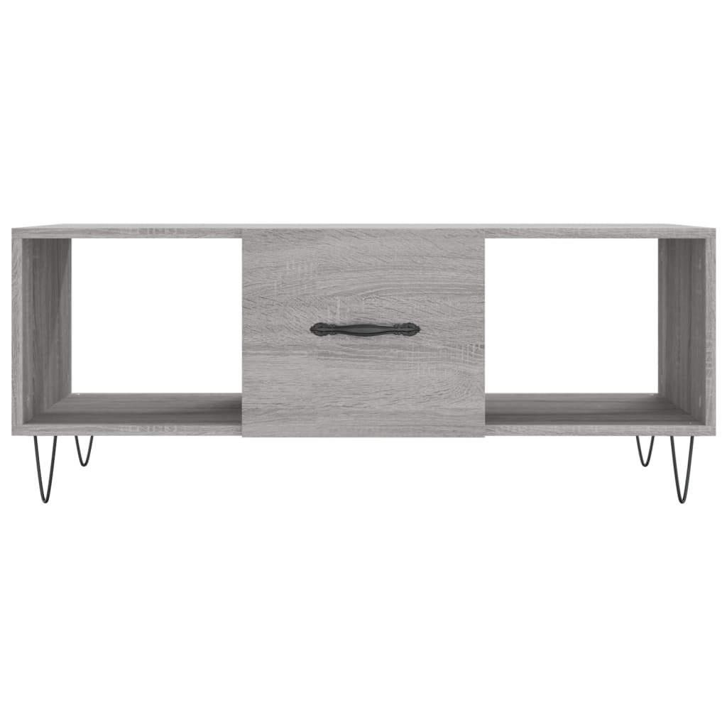 Τραπεζάκι Σαλονιού Γκρι Sonoma 102x50x40 εκ. Επεξεργασμένο Ξύλο