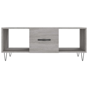 Τραπεζάκι Σαλονιού Γκρι Sonoma 102x50x40 εκ. Επεξεργασμένο Ξύλο