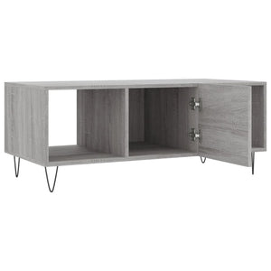 Τραπεζάκι Σαλονιού Γκρι Sonoma 102x50x40 εκ. Επεξεργασμένο Ξύλο