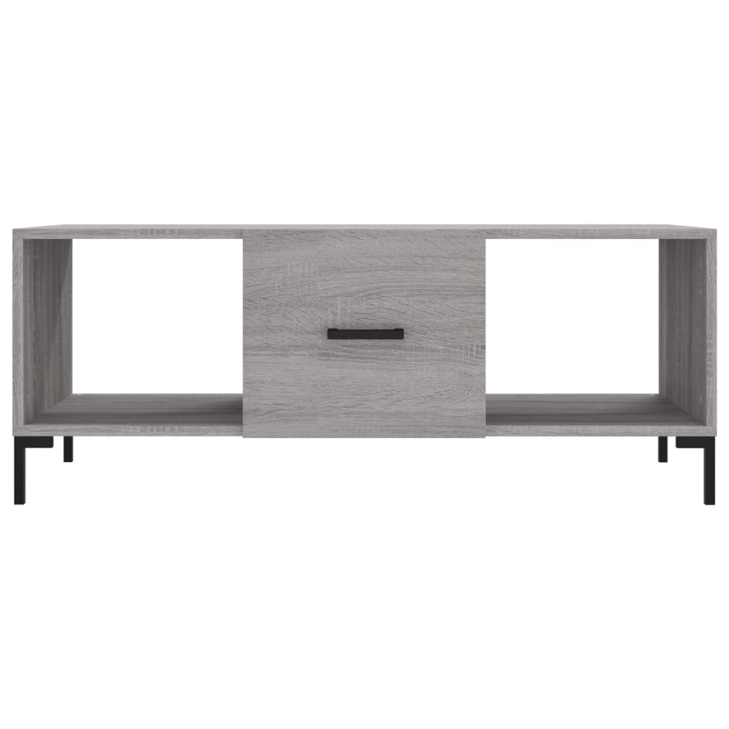 Τραπεζάκι Σαλονιού Γκρι Sonoma 102x50x40 εκ. Επεξεργασμένο Ξύλο - Pakobazaar