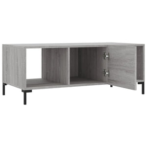 Τραπεζάκι Σαλονιού Γκρι Sonoma 102x50x40 εκ. Επεξεργασμένο Ξύλο - Pakobazaar