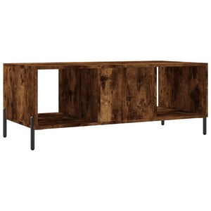 Τραπεζάκι Σαλονιού Καπνιστή Δρυς102x50x40εκ.Επεξεργασμ.Ξύλο
