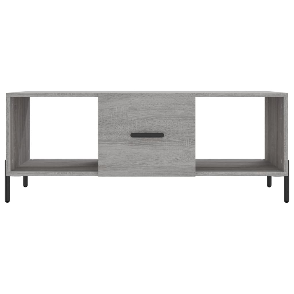 Τραπεζάκι Σαλονιού Γκρι Sonoma 102x50x40 εκ. Επεξεργασμένο Ξύλο