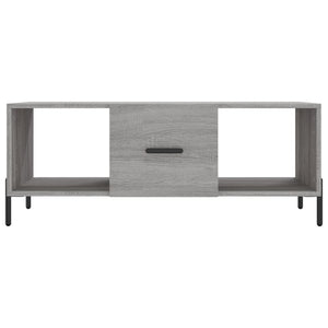 Τραπεζάκι Σαλονιού Γκρι Sonoma 102x50x40 εκ. Επεξεργασμένο Ξύλο