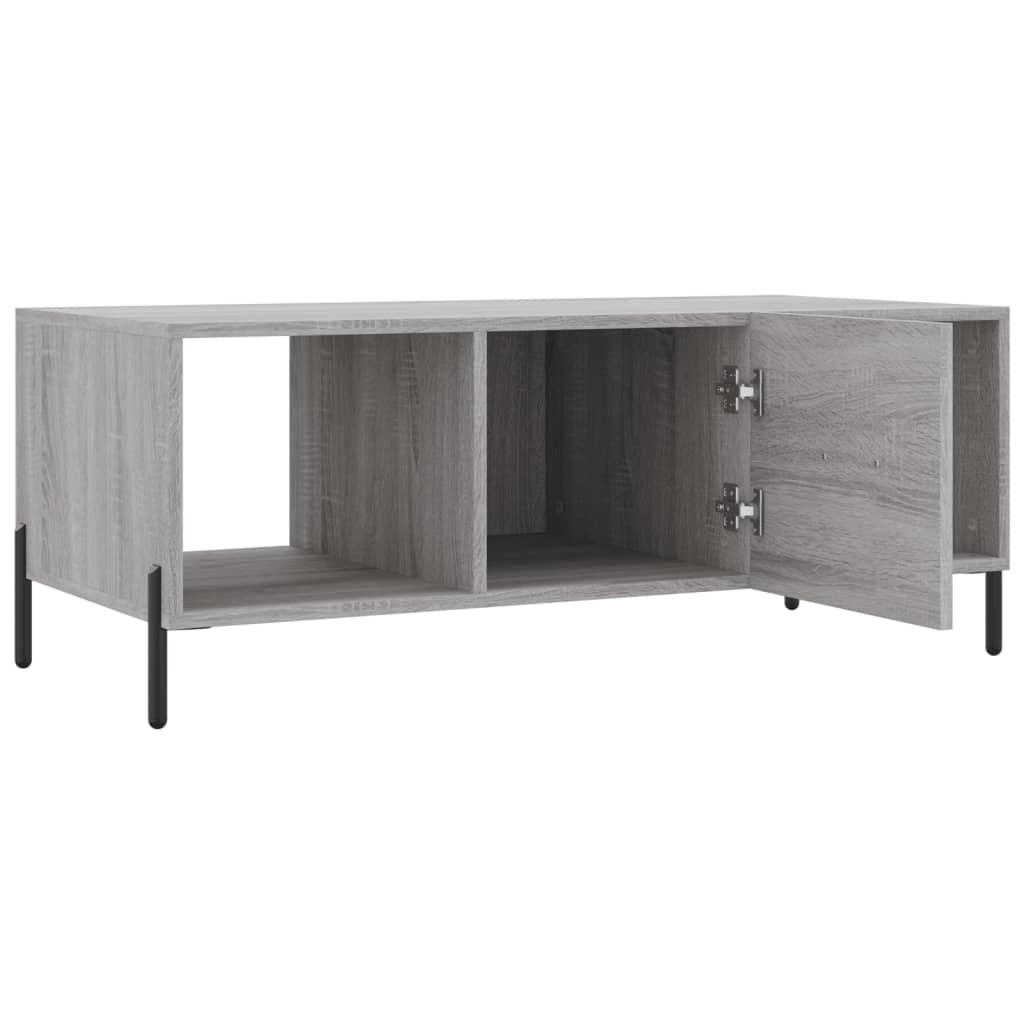 Τραπεζάκι Σαλονιού Γκρι Sonoma 102x50x40 εκ. Επεξεργασμένο Ξύλο