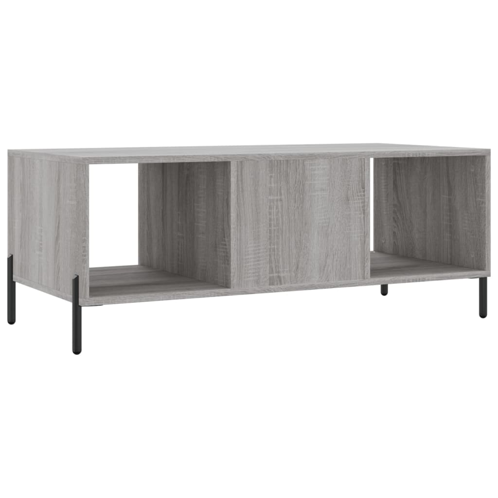 Τραπεζάκι Σαλονιού Γκρι Sonoma 102x50x40 εκ. Επεξεργασμένο Ξύλο